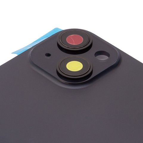 Задняя панель корпуса для iPhone 15 Plus, черная, со стеклом камеры, Original (PRC) Превью 1