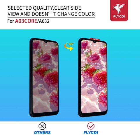 Дисплей FLYCDI для Samsung A032 Galaxy A03 Core, черный, с рамкой Превью 3