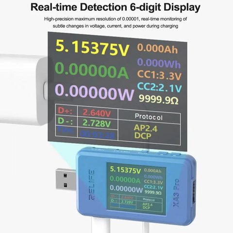 USB-тестер RELIFE XA3 Pro Прев'ю 2