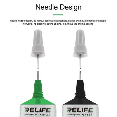 Sealant Glue RELIFE CP-0001, (for gluing back covers, for display frames, 15 ml, transparent) Preview 1