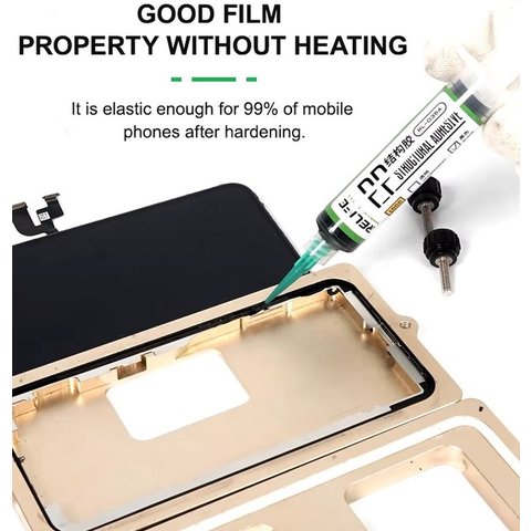 Glue RELIFE RL-035A, (polyurethane, transparent, for gluing back covers, for display frames, 5 ml) Preview 4