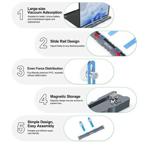 Soporte RELIFE RL-092 Plus, Para reparar dispositivos móviles Vista previa  5
