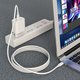 Cable USB Hoco X51, 2xUSB tipo-C, 100 cm, 100 W, 5 A, blanco, #6931474734754 Vista previa  2