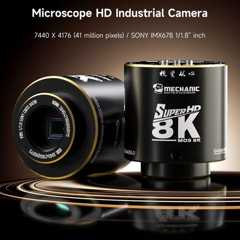 Cámara ocular Mechanic MOS-8K, para microscopio Vista previa  1