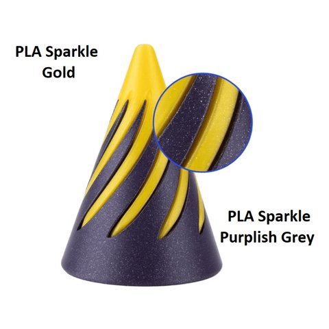 Филамент для 3D-принтера ELEGOO PLA Sparkle Gold, 1 кг Превью 1