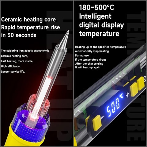 Паяльник Mechanic HK-990, LCD, 90 Вт, 220 В Прев'ю 3