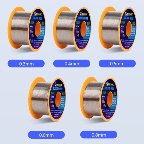 Припой Mechanic M60, Sn 60% , Pb 40%, флюс 1-3%, 0,6 мм, 40 г Превью 1