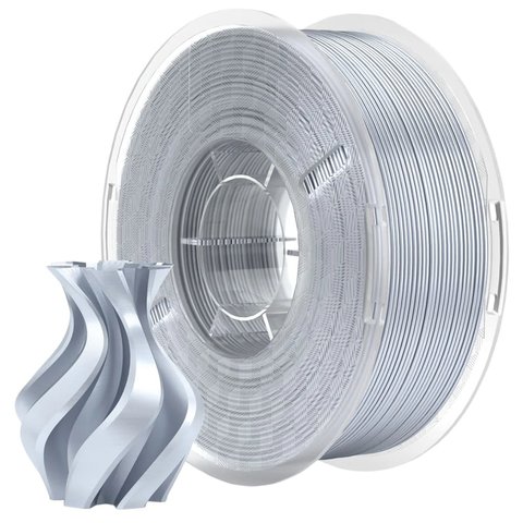 Філамент для 3D-принтера ELEGOO PLA Silk Silver, 1 кг Прев'ю 1